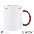 Tasse Chnaing couleur 11oz couleur unie avec bordure émaillée